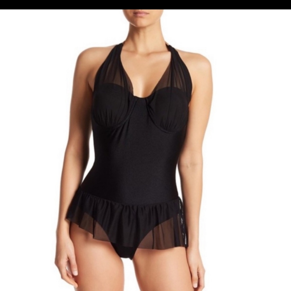Marilyn Monroe Push Up Halter Swimsuit Plus size